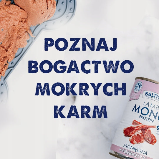 Baltica karma mokra jagnięcina 99% z prebiotykami 12x 400g monobiałkowa