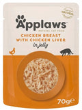 Applaws Cat Mokra Karma Dla Kota 70g Pierś z Kurczaka z Wątróbką Galaretka
