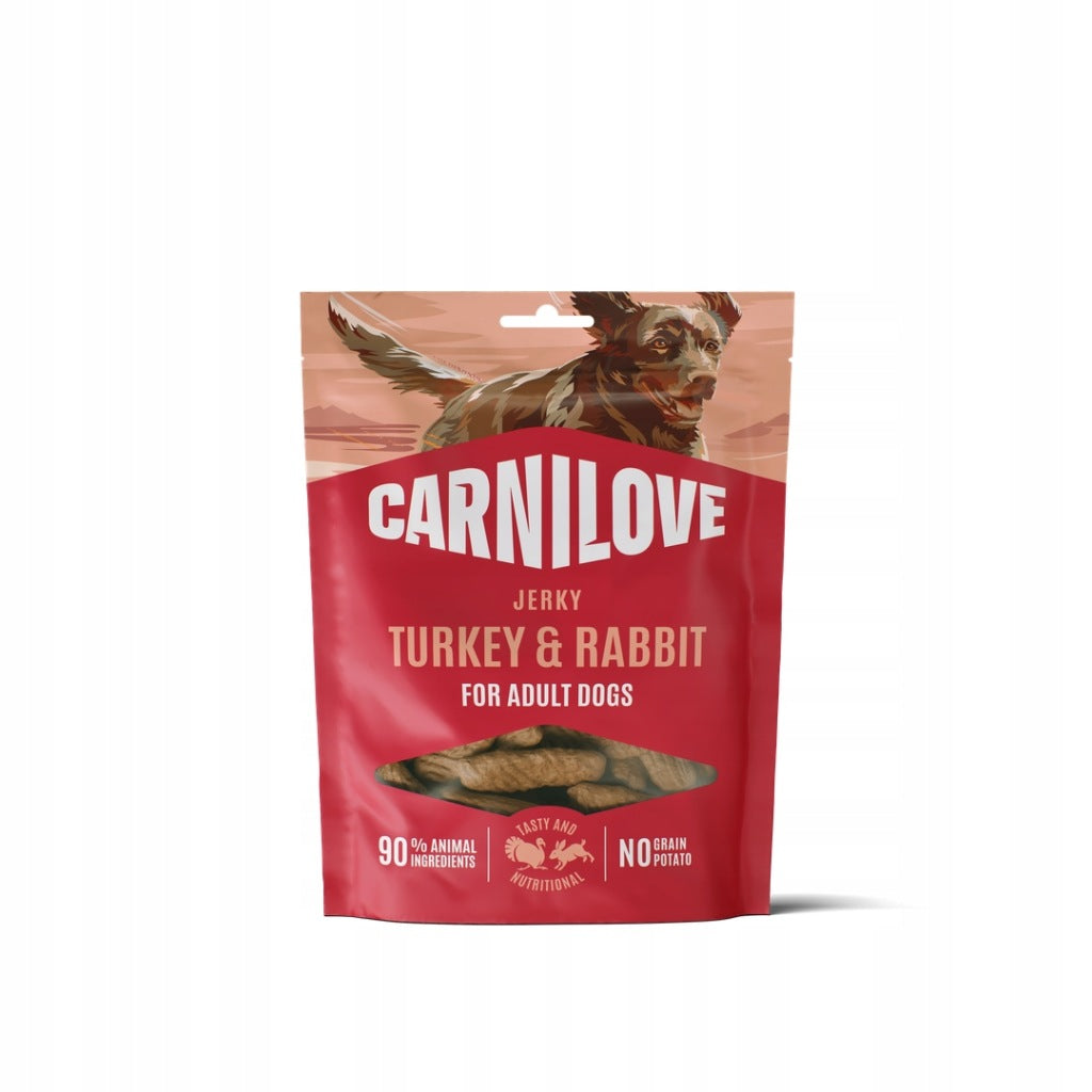 CARNILOVE Dog JERKY Turkey & Rabbit 100g