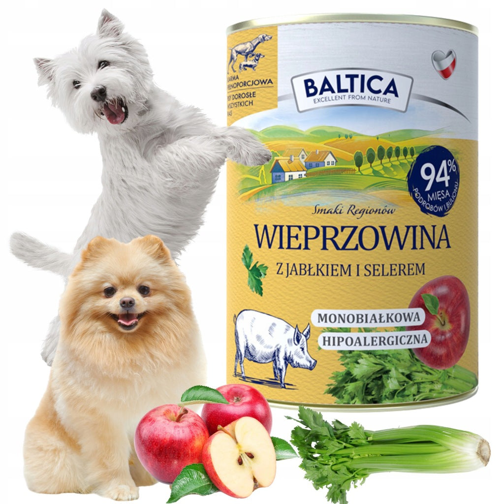 Baltica karma mokra wieprzowina z jabłkiem 400g