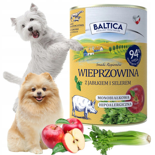 Baltica karma mokra wieprzowina z jabłkiem 400g