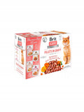 Brit Care Cat saszetki dla kota filety mięsne i rybne w sosie 12x85g