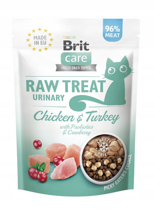 BRIT Care Raw Treat Freeze Dried Urinary Cat Kurczak i indyk dla kota 40g