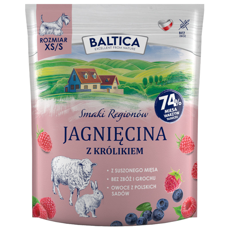 Baltica Smaki Regionów Jagnięcina z Królikiem Adult Small Breeds 1kg