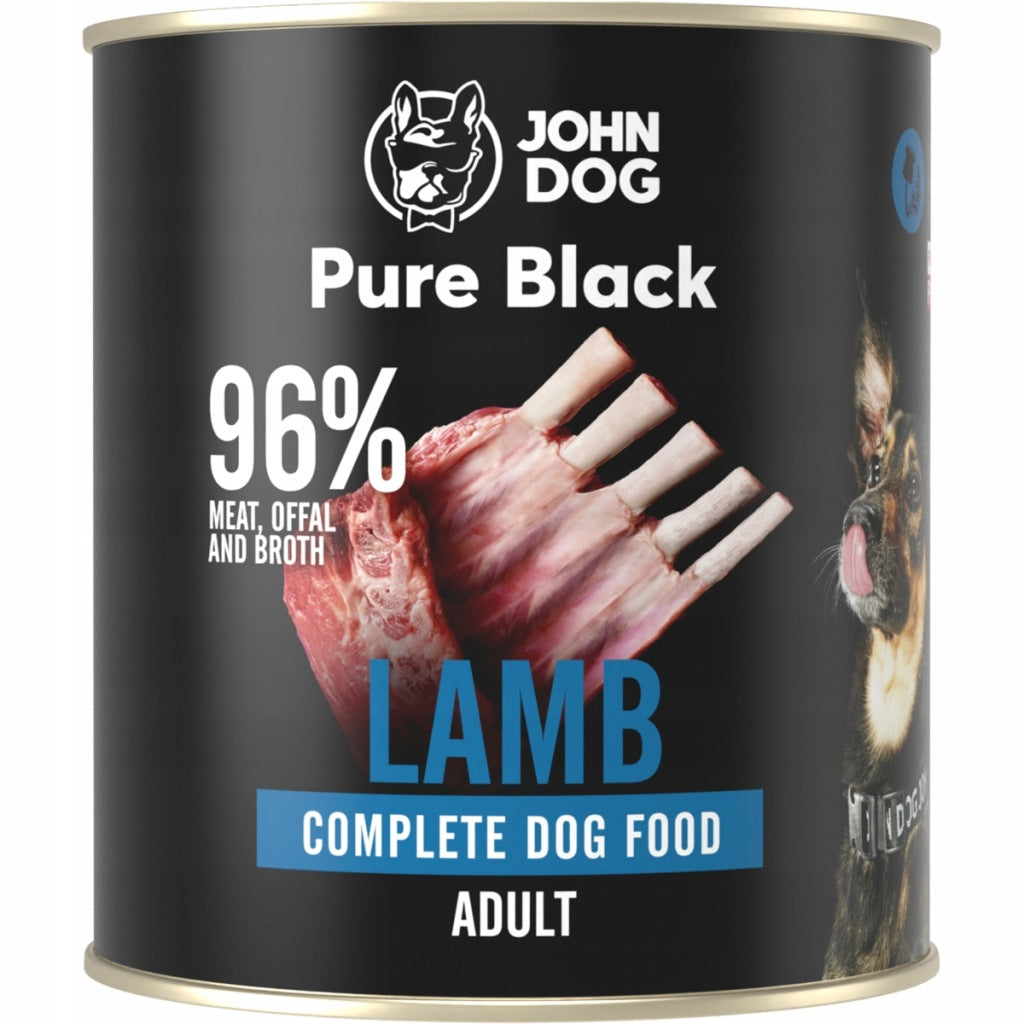 John Dog Pure Black karma mokra Jagnięcina 800g