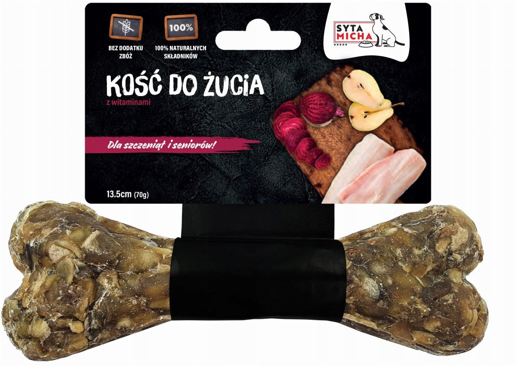 Kość do żucia Syta Micha dla szczeniąt 13,5 cm