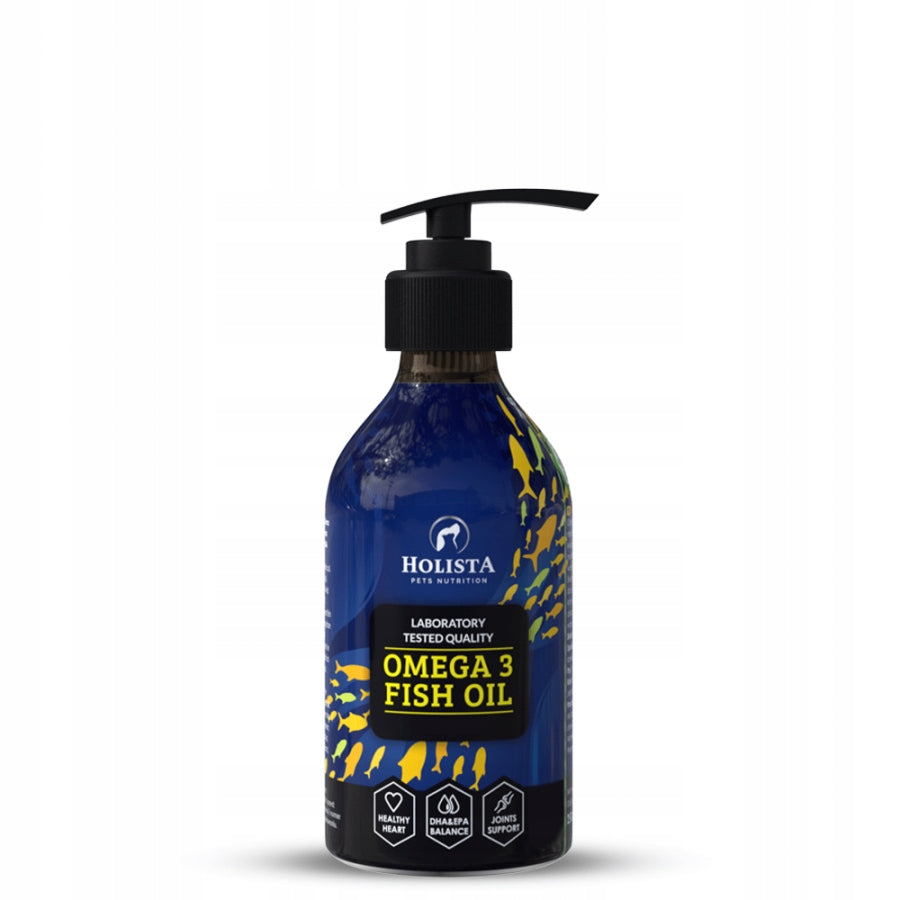 Holista Olej Omega 3 Dla Psa Kota 250ml Odporność Zdrowe Stawy Skóra Sierść