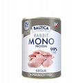 Baltica Karma mokra dla psa królik z prebiotykami 99% mięsa 12 x 400g
