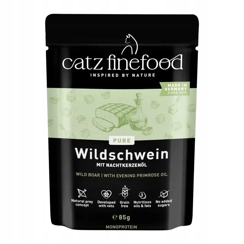 Mokra karma dla kota Catz Finefood dziczyzna purrr 85g