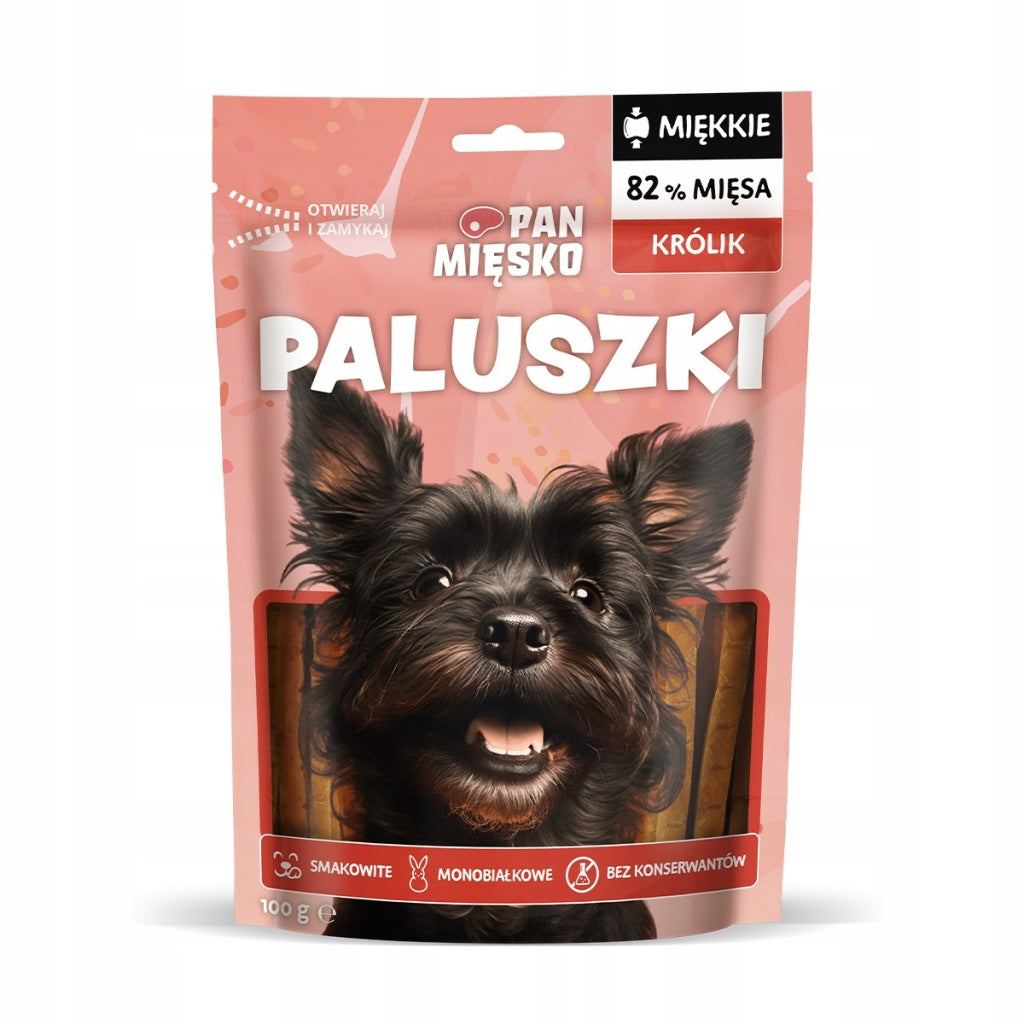 Przysmak dla psa Pan Mięsko Paluszki z Królika 100 g