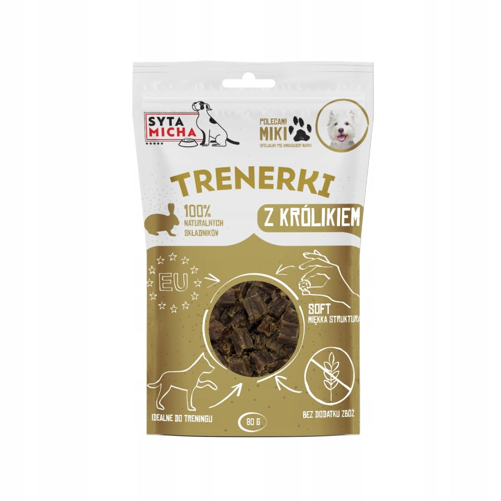 Przysmak treningowy dla psa Syta Micha Trenerki z królikiem 80g