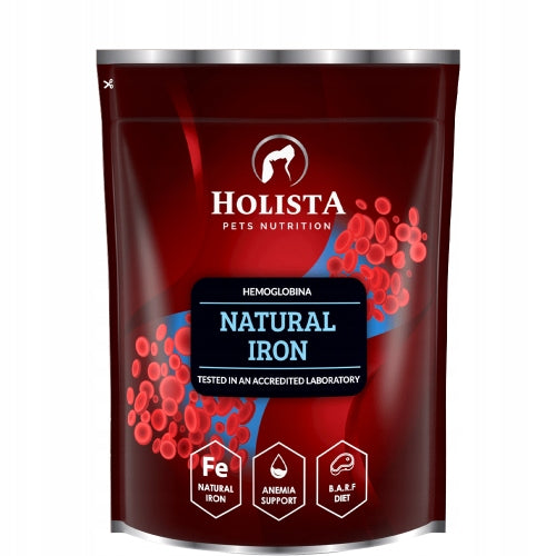 Suplement dla psa i kota HolistaPets proszek żelazo hemoglobina 600 g