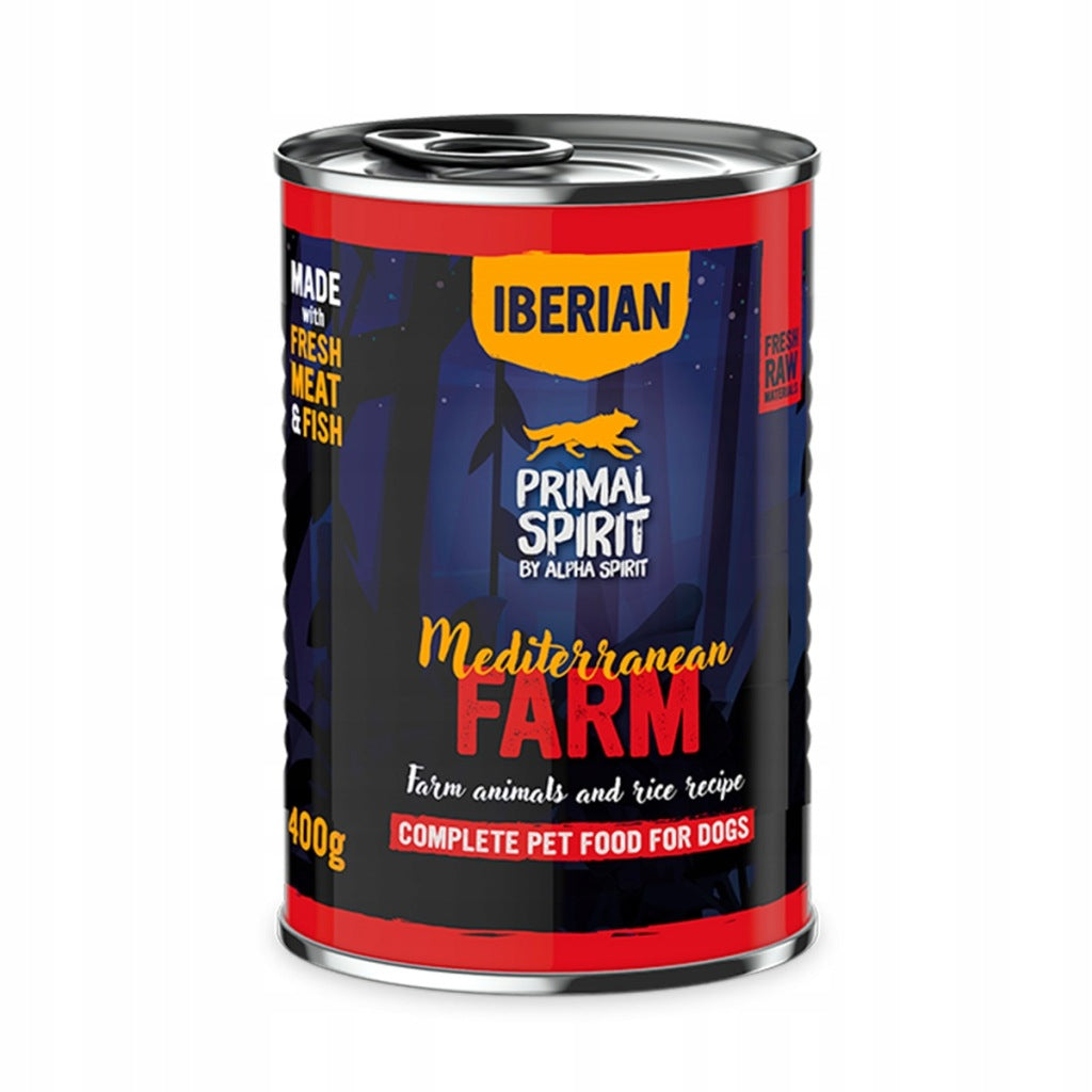 Primal Spirit dla psa Iberian Mediterranean Farm (dorosły) 400g