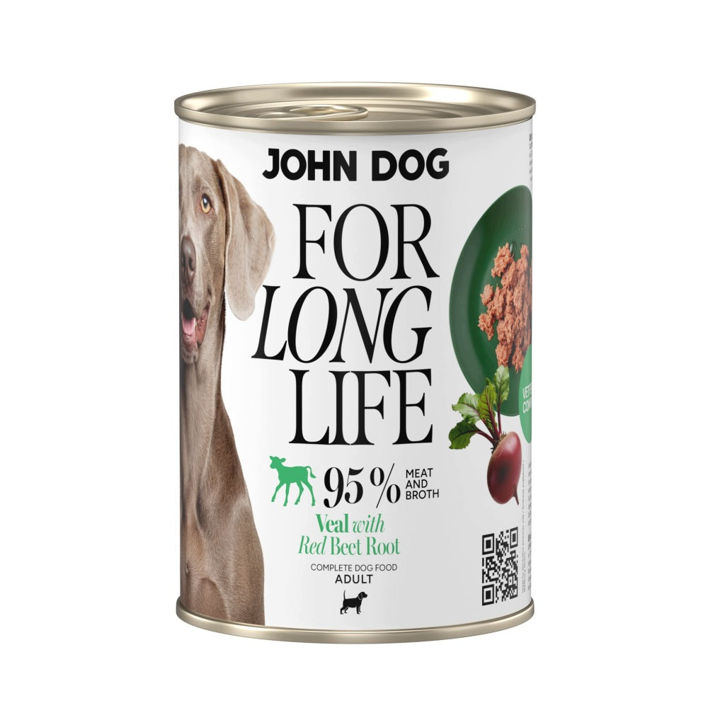 John Dog for Long Life cielęcina z korzeniem buraka 400g