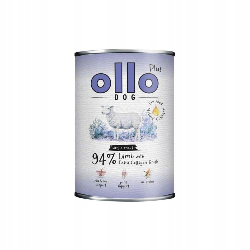 Ollo plus kolagen jagnięcina mokra karma dla psa 400g