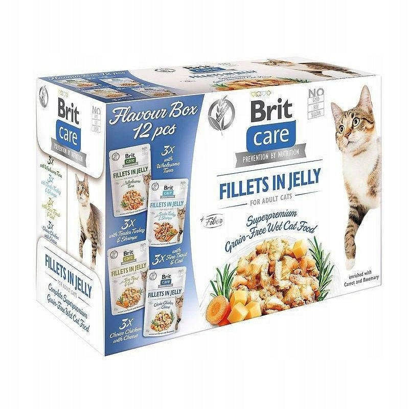 Brit Care Cat Flavour Box Karma Mokra dla Kota w Galaretce 12x85g