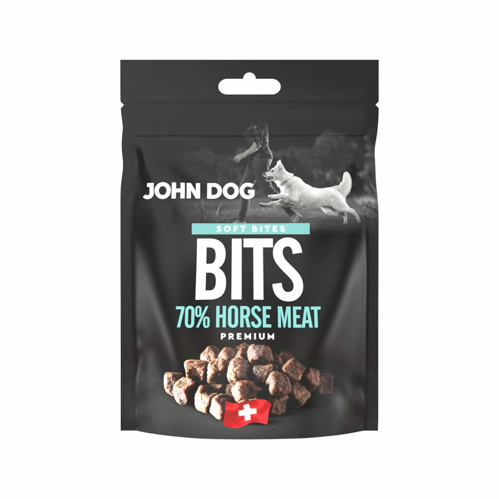 John Dog Soft Bites Półmiękki smakołyk treningowy Przysmak z koniną 100g