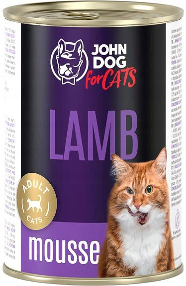 John Dog for Cats karma mokra mus jagnięcina 400g