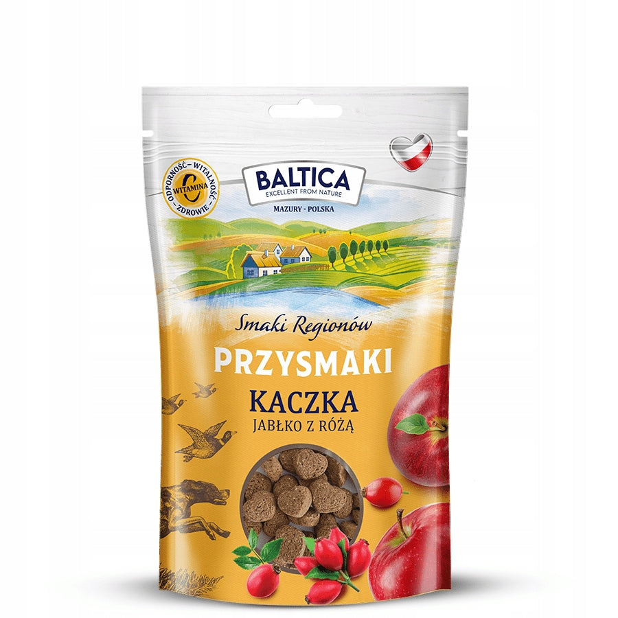 Przysmaki dla psa Baltica Smaki Regionów kaczka z jabłkiem i różą 100 g