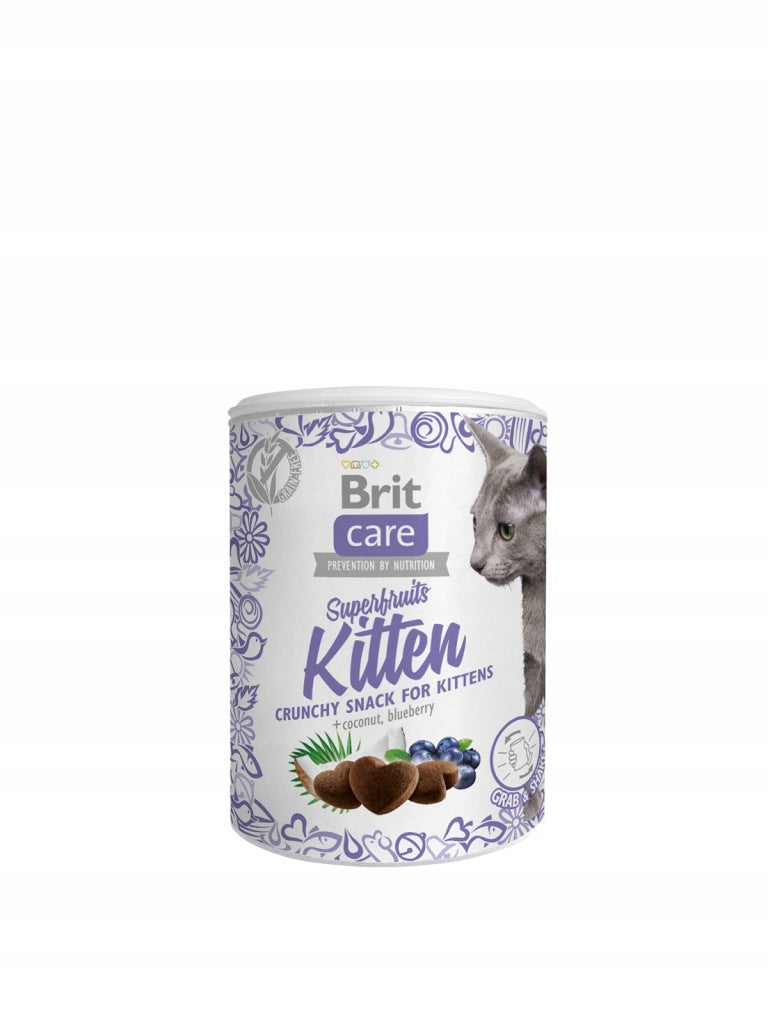 Przysmak dla Kociąt Brit Care Superfruits Crunchy Kitten 100g
