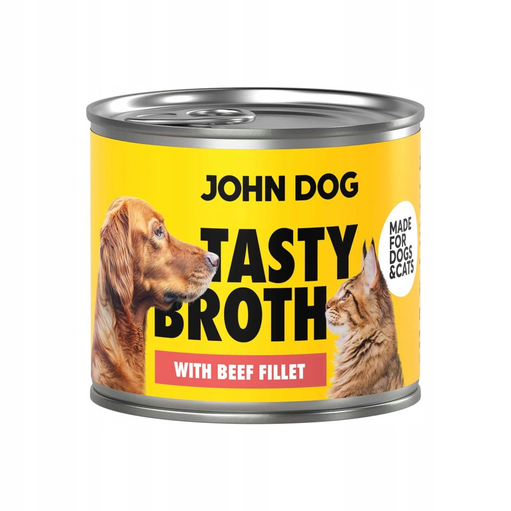 John Dog Tasty Broth zupa dla psa i kota 140g wołowina