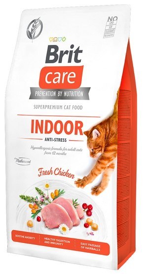Brit Care Cat Grain Free Indoor Anti-Stress sucha karma dla kota 400g