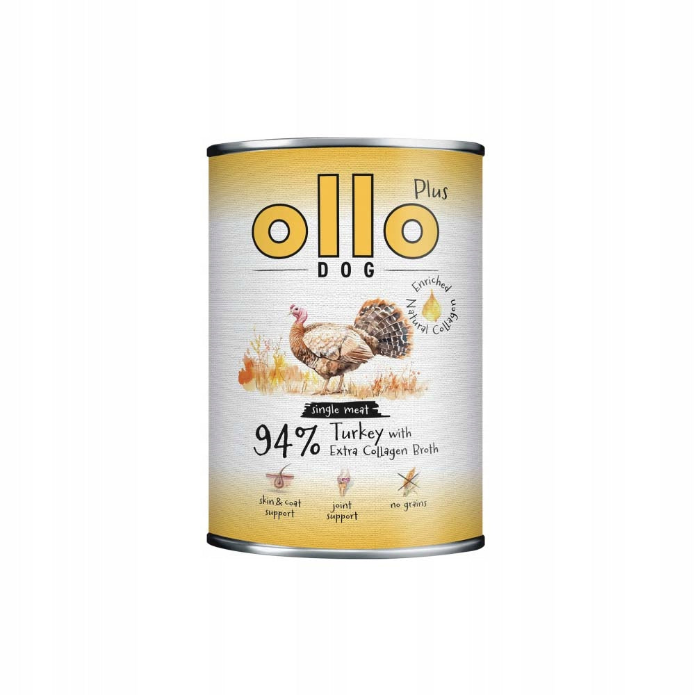 Ollo puszka pies Plus Kolagen Indyk 400 g