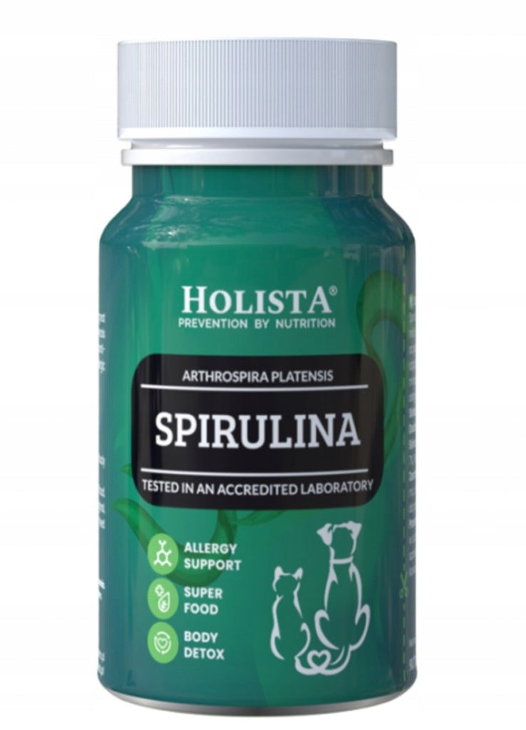 Suplement dla psa i kota HOLISTA Spirulina Odporność Detoks Alergie 90 tabl