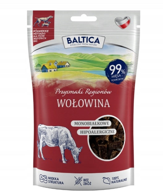 Baltica przekąski dla psa półmiękkie wołowina 80g
