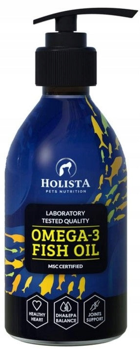 Holista Olej Omega 3 Dla Psa Kota 250ml Odporność Zdrowe Stawy Skóra Sierść