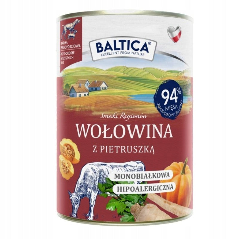 Baltica Wołowina z Pietruszką Karma mokra dla psa 400g