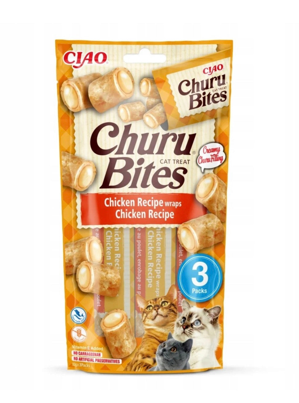 Przysmak Churu Bites kurczak dla kota 3x10g