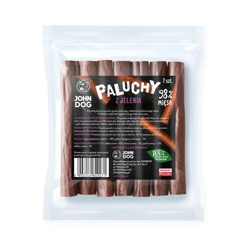 John Dog Paluchy z jelenia 7 szt.