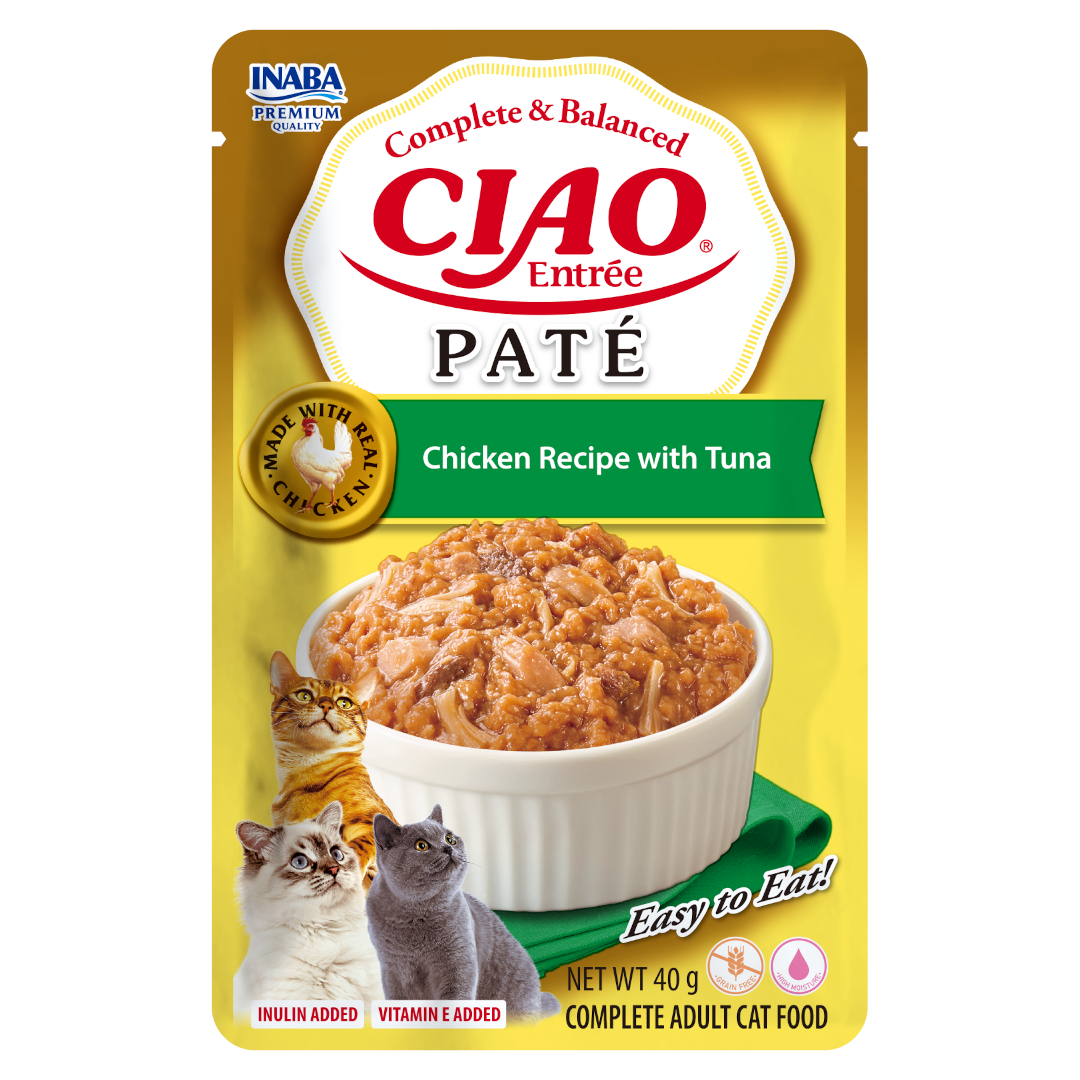INABA Pate karma mokra kurczak z tuńczykiem 40g
