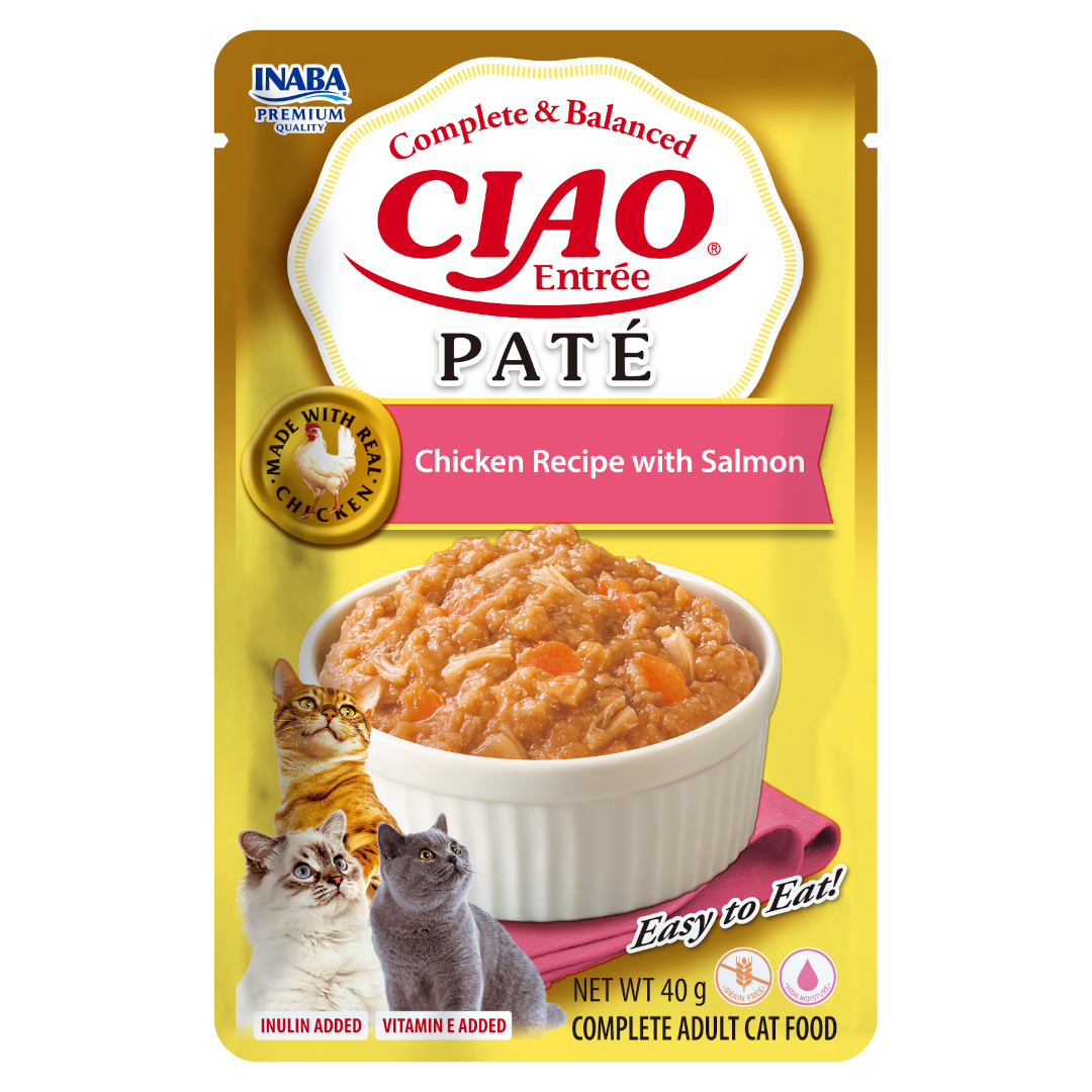 INABA Pate karma mokra kurczak z łososiem 40 g