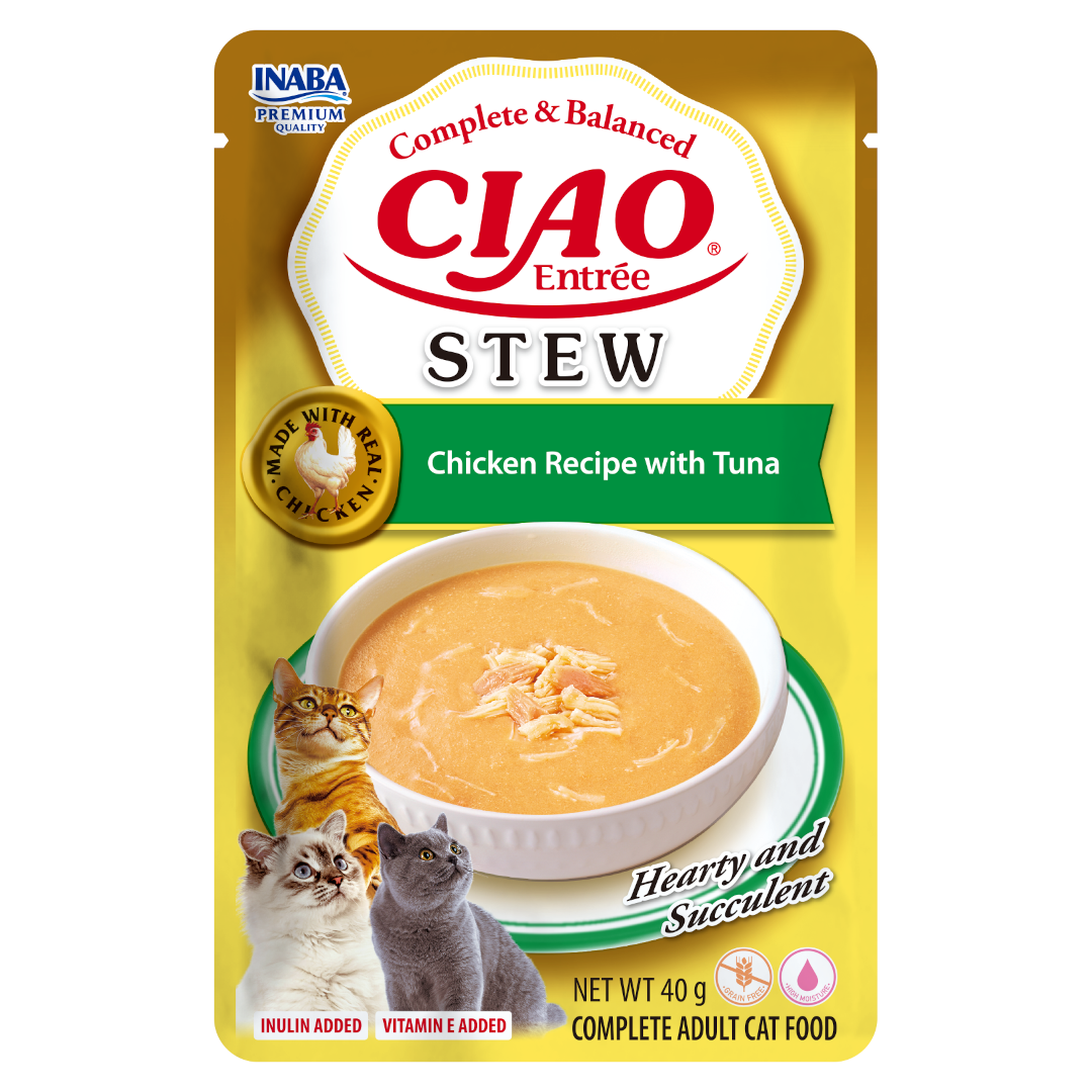 INABA Stew karma mokra kurczak z tuńczykiem 40 g
