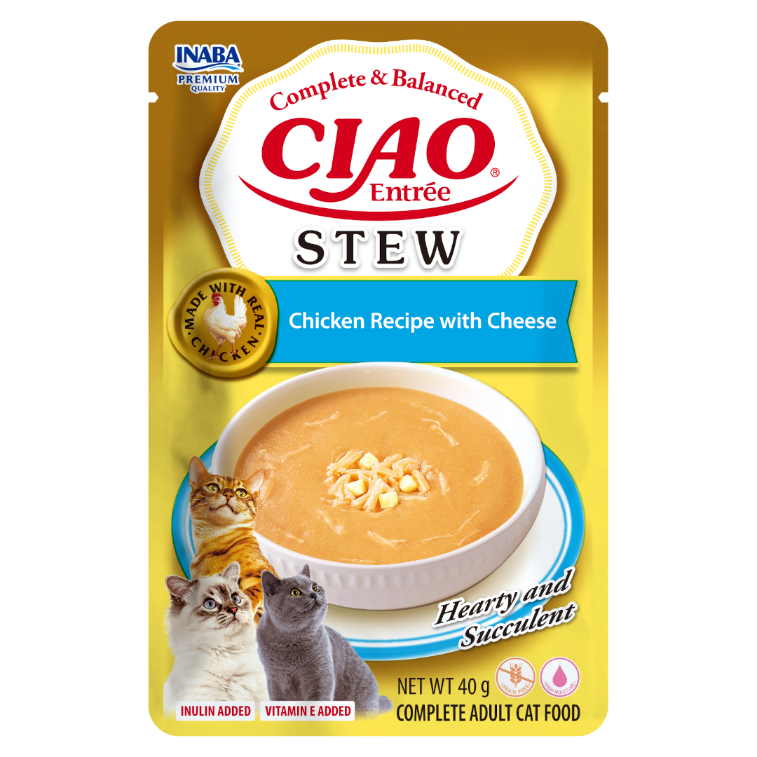 INABA Stew karma mokra kurczak z serem 40 g