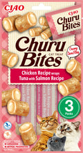 Inaba Cat Churu Bites Chicken wr.tuna&salmon przysmak dla kota 3x10g