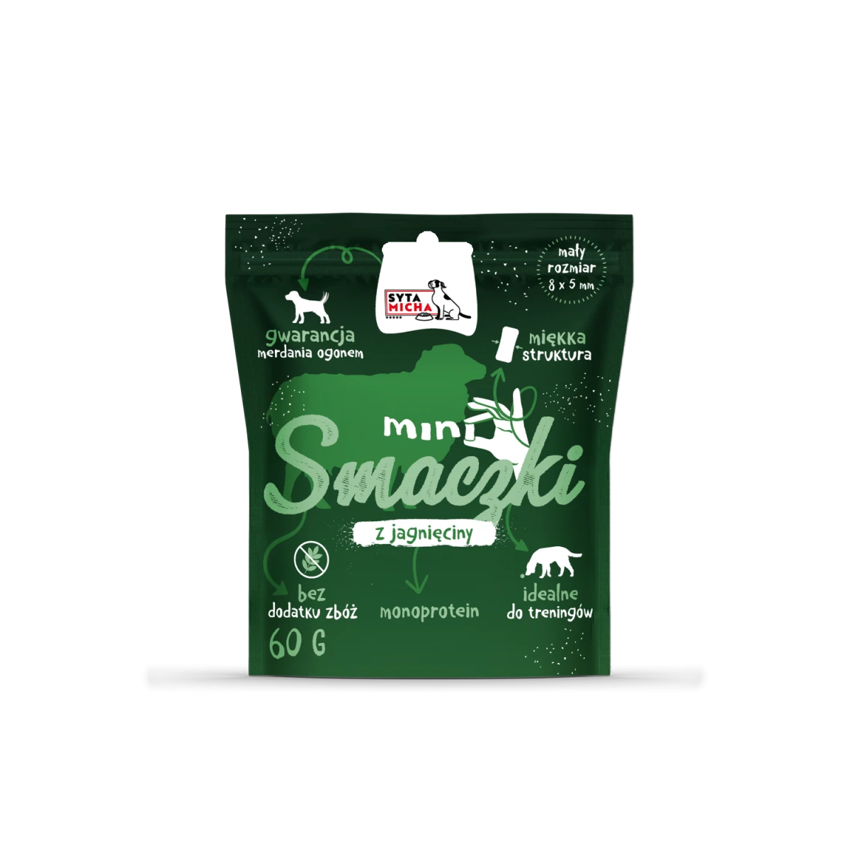 Syta Micha mini smaczki dla psa z jagnięciny 60g
