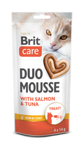 Brit care Duo Mousse Łosoś z tuńczykiem 56 g