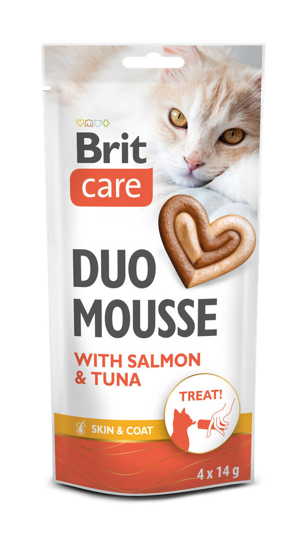 Brit care Duo Mousse Łosoś z tuńczykiem 56 g