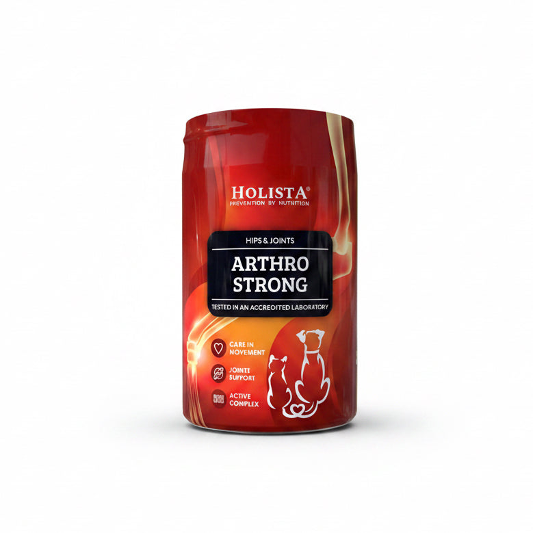 Suplement dla psa i kota HOLISTA Arthro Strong na kości i stawy 200g