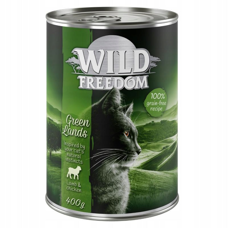 Mokra karma dla kota Wild Freedom jagnięcina bezzbożowa 6x400 g