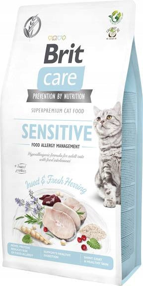 Karma dla kota BRIT CARE Cat Grain-Free Sensitive Owady i śledź 400 g
