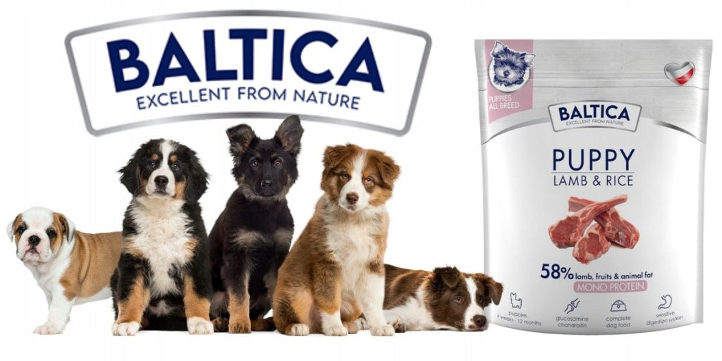 Baltica NU Sucha karma dla SZCZENIAKA Puppy Lamb&Rice 2 x 1kg.