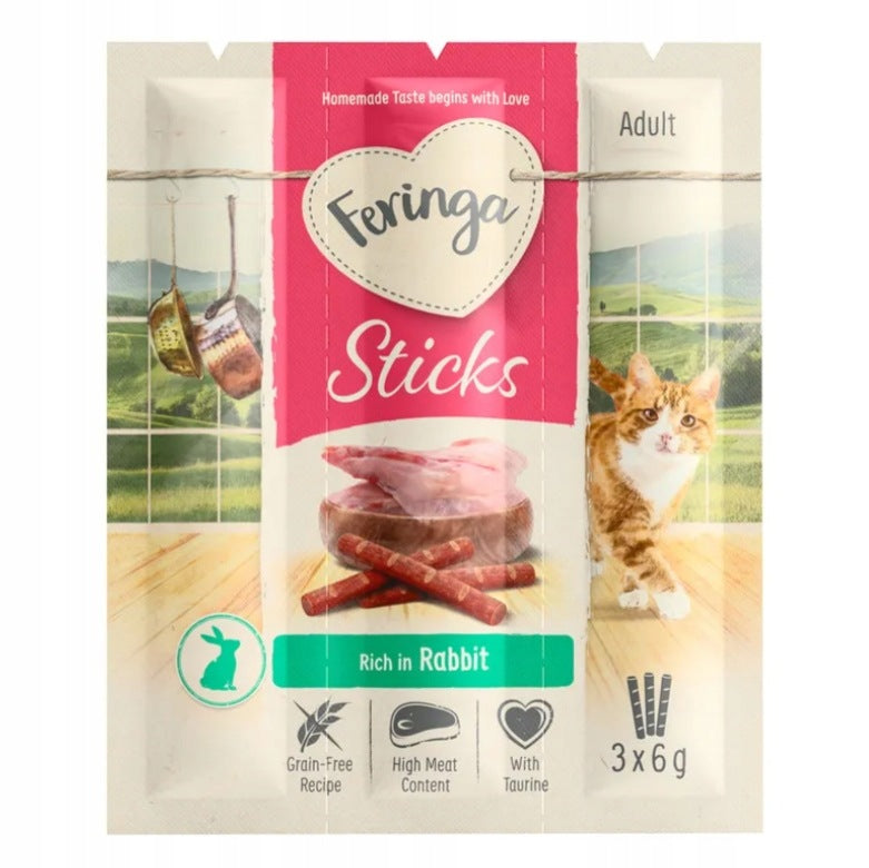 Feringa Sticks królik przysmak dla kota 3x6g