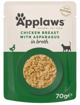 Applaws mokra karma dla kota kurczak ze szparagami w bulionie saszetka 70g