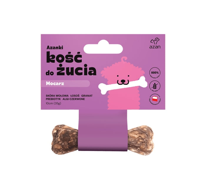 Kość do żucia Azanki naturalna dla młodych psów - Mocarz 10 cm
