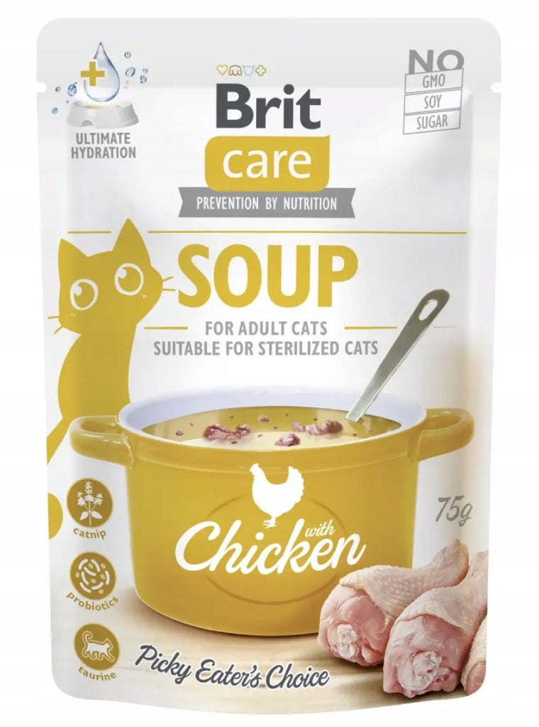 Brit Care Cat Soup With Chicken Dla Kota Zupa z Kurczakiem 75g