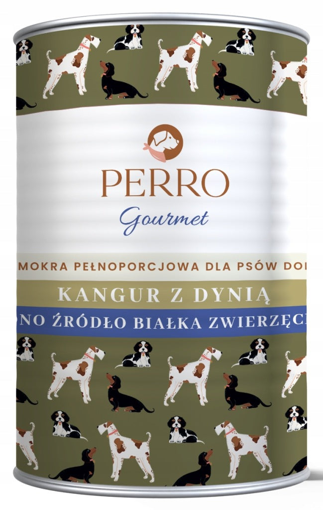 Perro Kangur z dynią monobiałkowa karma mokra dla psa 400g